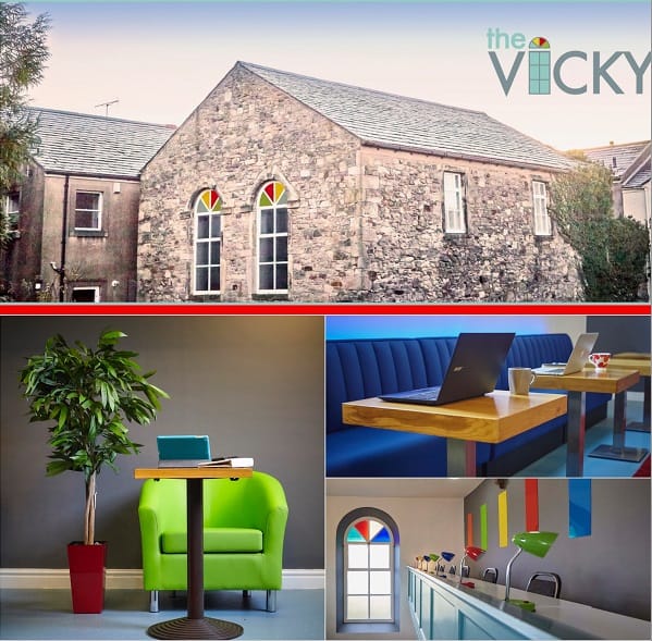The Vicky Business Centre — Victoria Hall exterior and interior views